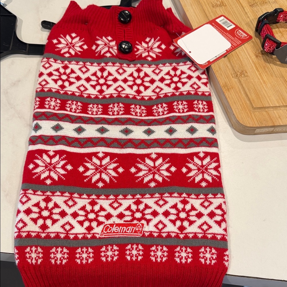 Coleman Festive Red Snowflake Sweater